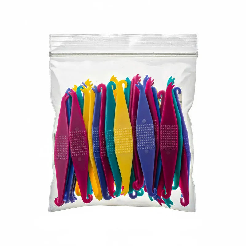 قلاب کش لاتکس ارتودنسی مدل Colorful بسته 50 عددی