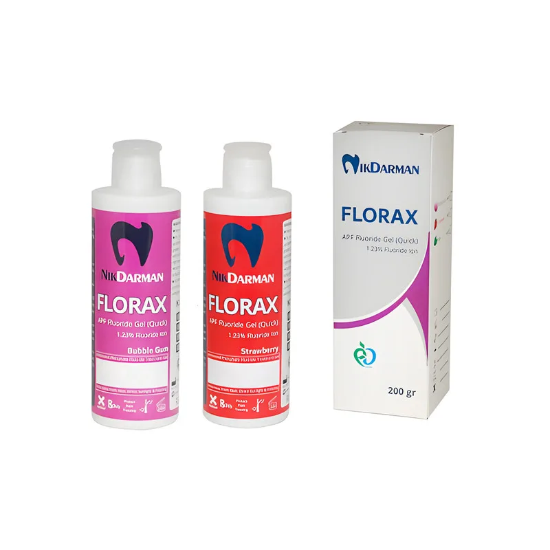 ژل فلوراید نیک درمان مدل FLORAX حجم 200 میلی لیتر